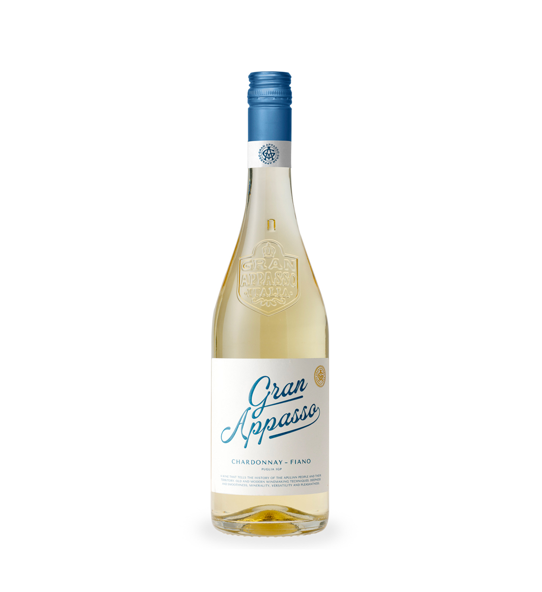 Gran Appasso Chardonnay & Fiano Puglia Igp - Vin Sec Alb - Italia - 0.75L